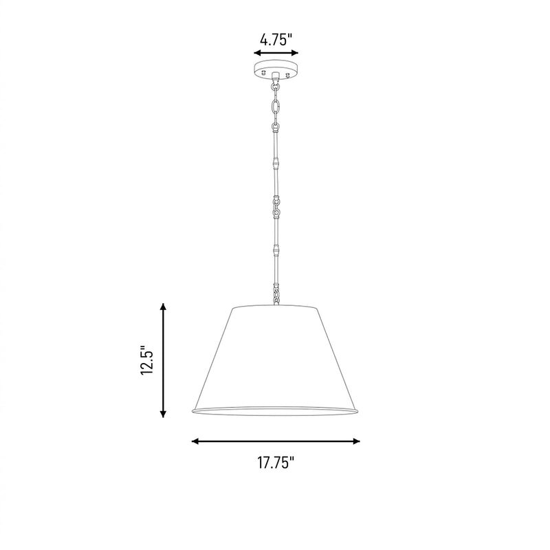 Savoy House Alden 1-Light 13" Pendant, Old Bronze