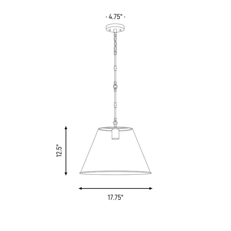 Savoy House Alden 1-Light 13" Pendant, Matte Black
