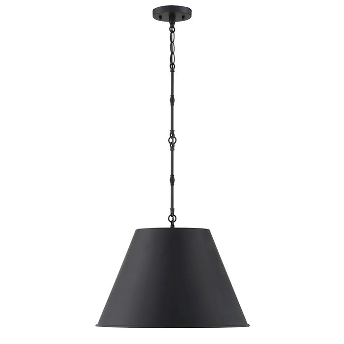 Savoy House Alden 1-Light 13" Pendant, Matte Black