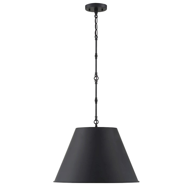 Savoy House Alden 1-Light 13" Pendant, Matte Black