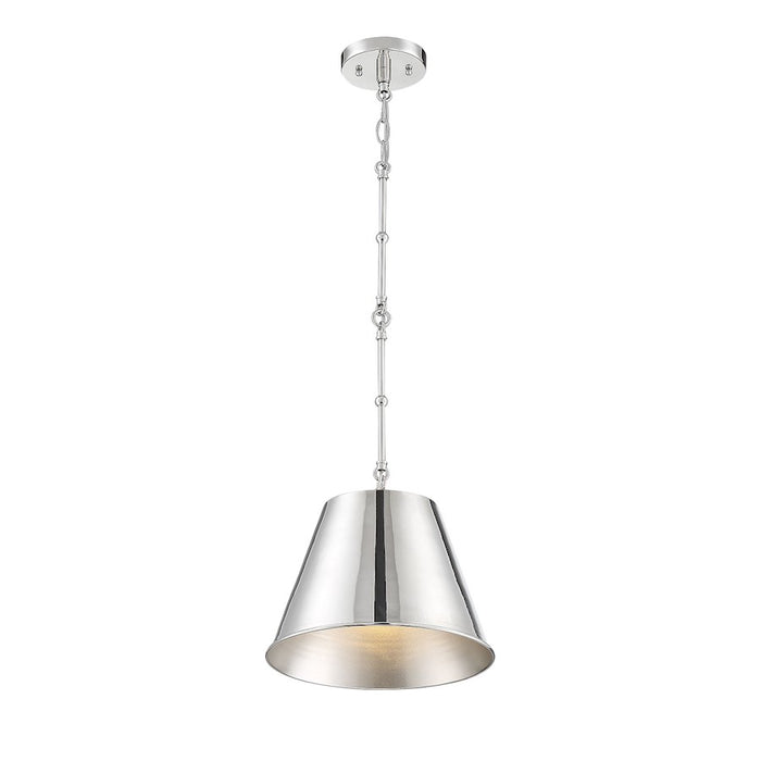 Savoy House Alden 1-Light 8.5" Pendant, Polished Nickel