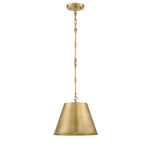 Savoy House Alden 1-Light 8.5" Pendant, Warm Brass