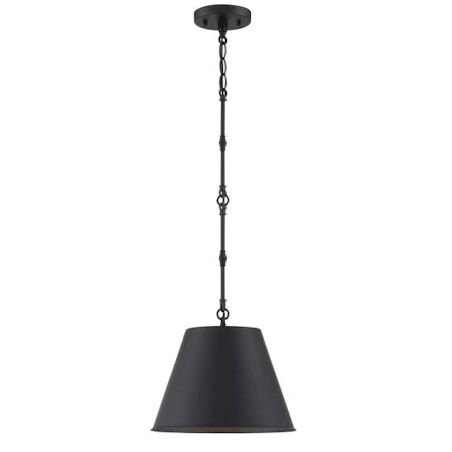 Savoy House Alden 1-Light 8.5" Pendant, Matte Black - 7-232-1-89