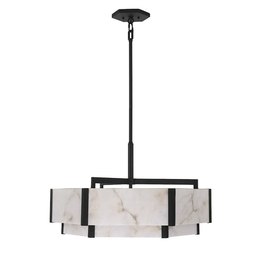 Savoy House Orleans 6 Light Pendant, Black Cashmere