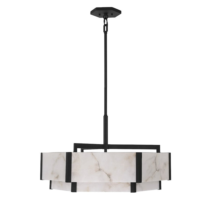 Savoy House Orleans 6 Light Pendant, Black Cashmere