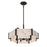 Savoy House Orleans 6 Light Pendant, Black Cashmere