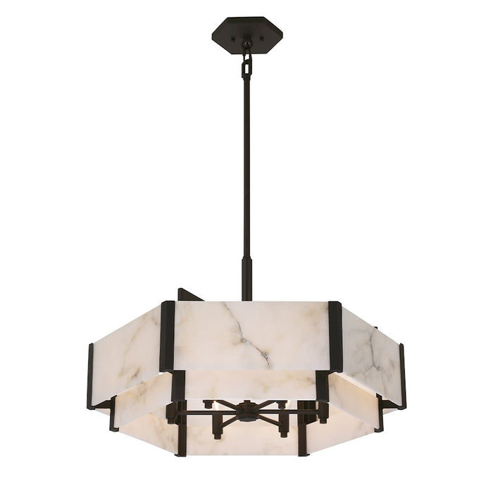 Savoy House Orleans 6 Light Pendant, Black Cashmere
