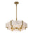 Savoy House Orleans 6 Light Pendant, Distressed Gold