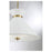 Savoy House Lamar 3-Light Pendant, White/Brass Accents