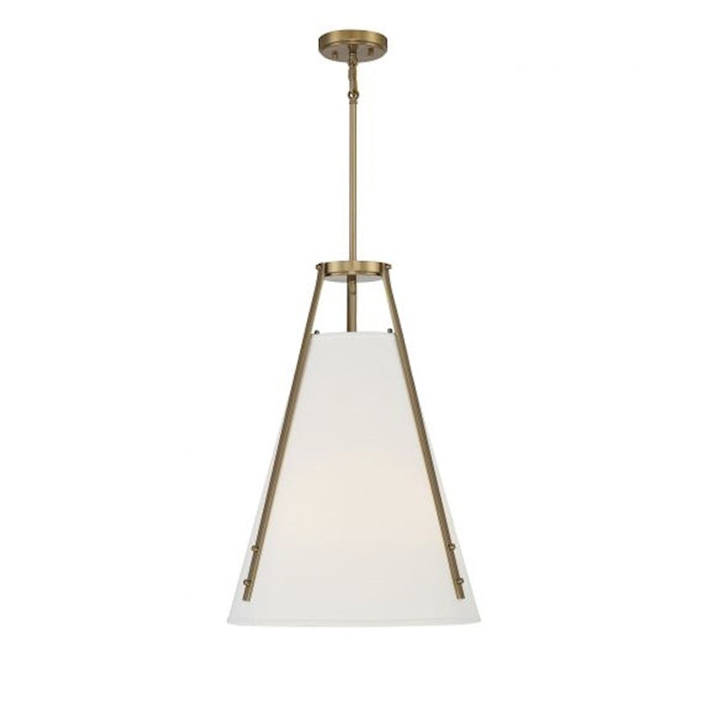 Savoy House Newport 4-Light Pendant, Warm Brass