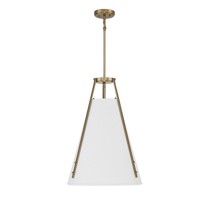 Savoy House Newport 4-Light Pendant, Warm Brass