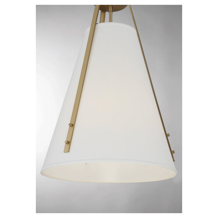 Savoy House Newport 4-Light Pendant, Warm Brass