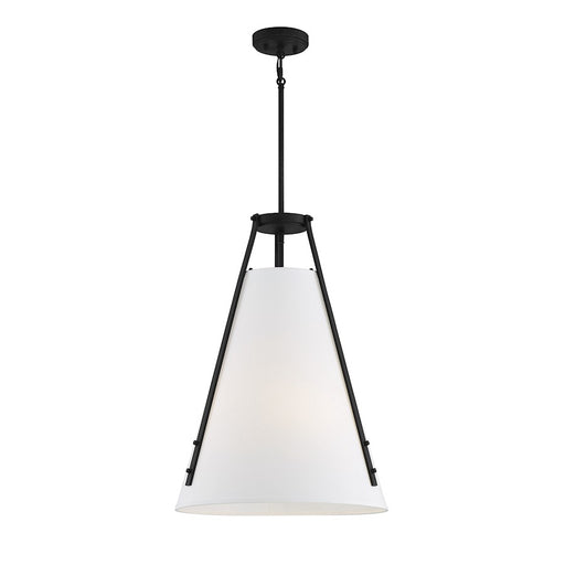 Savoy House Newport 4-Light Pendant, Matte Black