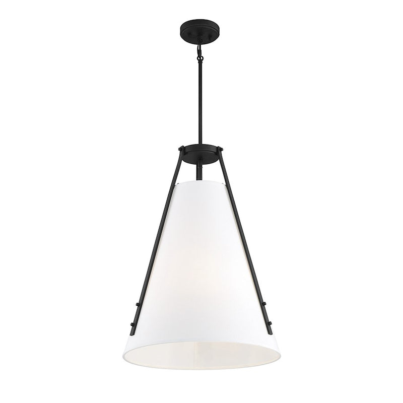 Savoy House Newport 4-Light Pendant, Matte Black