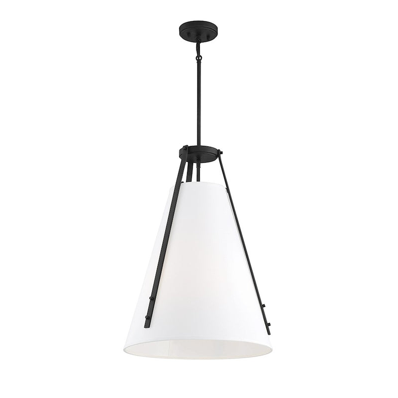 Savoy House Newport 4-Light Pendant, Matte Black