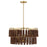 Savoy House Aquitane 4 Light Pendant, Warm Brass