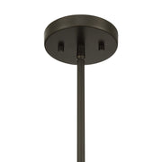 Savoy House Ogdon 12in 1-Light Pendant | Soft Modern Mediterranean Bronze and Opal White Glass | Kitchen Island & Dining Room | 12 in | Model 7-2777-1-15