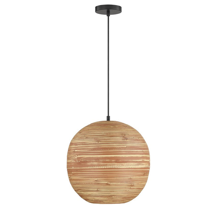 Savoy House Pharr 1 Lt Pendant, Spun, Matte Black
