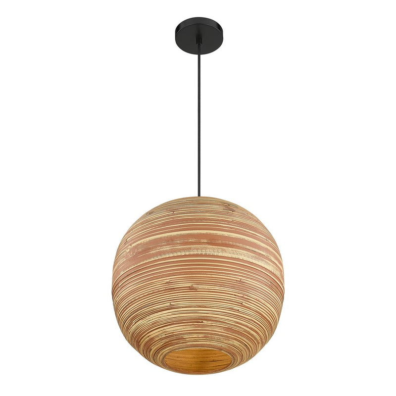Savoy House Pharr 1 Lt Pendant, Spun, Matte Black