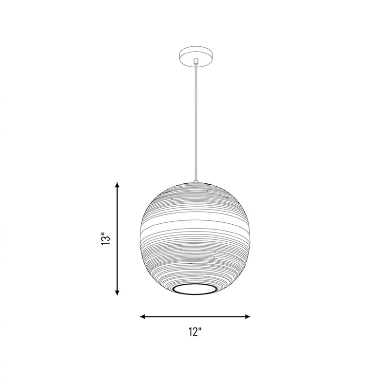 Savoy House Pharr 1 Lt Pendant, Spun, Matte Black
