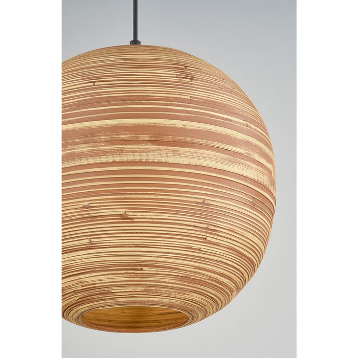 Savoy House Pharr 1 Lt Pendant, Spun, Matte Black