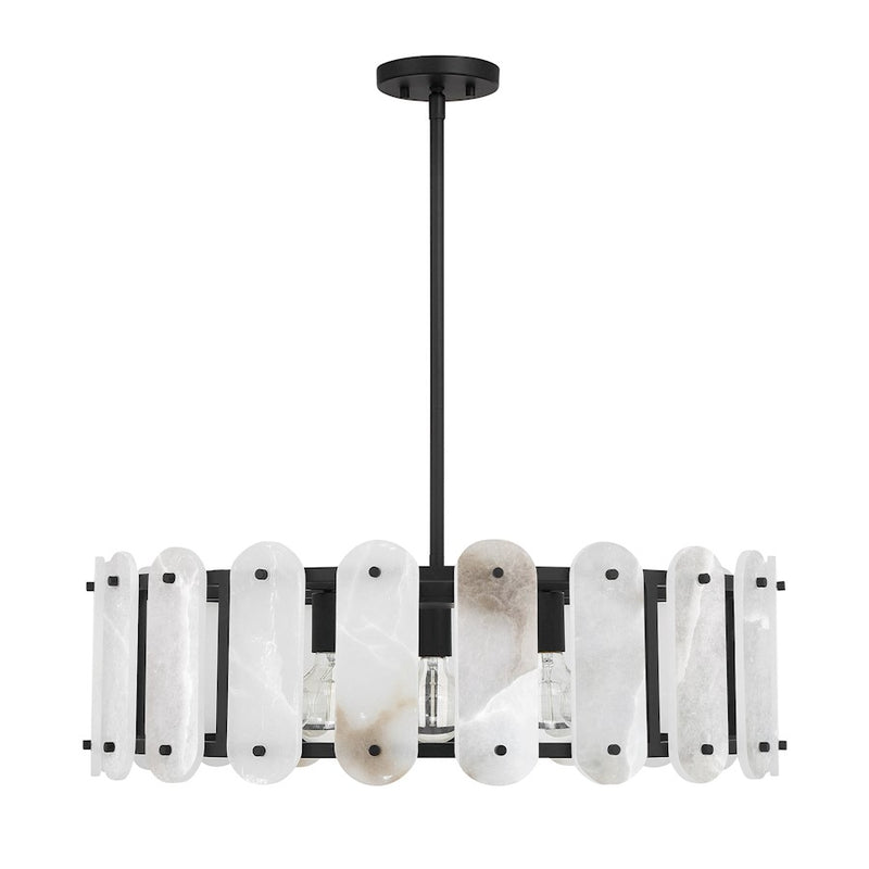 Savoy House Antolini 5 Light Pendant, Black Cashmere