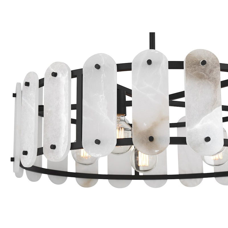 Savoy House Antolini 5 Light Pendant, Black Cashmere