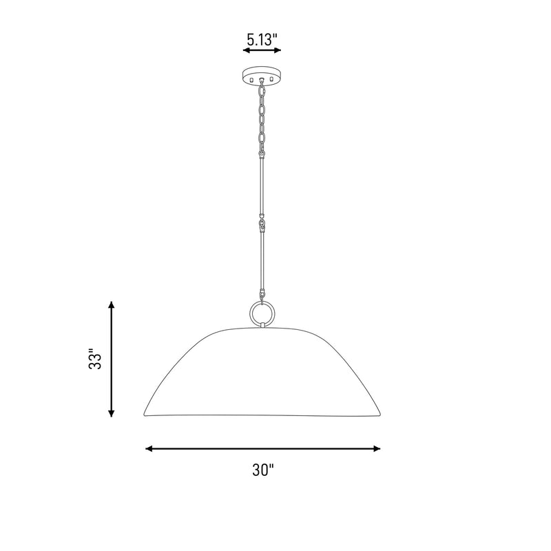 Savoy House Alta 1 Light Pendant, Concrete and Brass