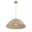 Savoy House Alta 1 Light Pendant, Concrete and Brass