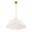 Savoy House Alta 1 Light Pendant, White Bisque and Brass