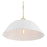 Savoy House Alta 1 Light Pendant, White Bisque and Brass