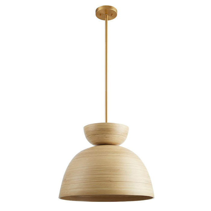 Savoy House Agave 1 Light Pendant, Natural Bamboo