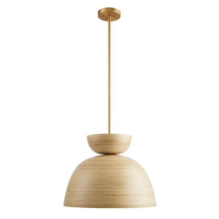 Savoy House Agave 1 Light Pendant, Natural Bamboo