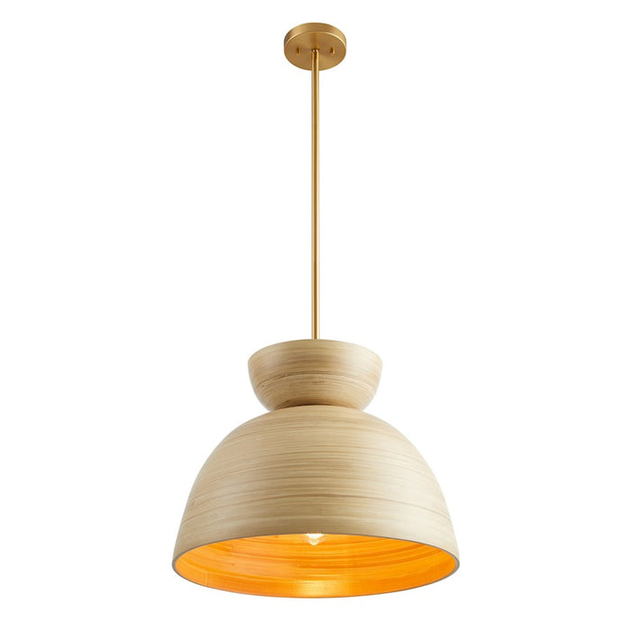 Savoy House Agave 1 Light Pendant, Natural Bamboo