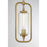 Savoy Essentials Holton 1Lt Mini-Pendant, Warm Brass/Clear Ribbed