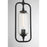 Savoy Essentials Holton 1Lt Mini-Pendant, Matte Black/Clear Ribbed