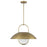 Savoy House Lehigh 1 Lt Pendant, White Opal, Warm Brass