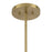 Savoy House Lehigh 1 Lt Pendant, White Opal, Warm Brass