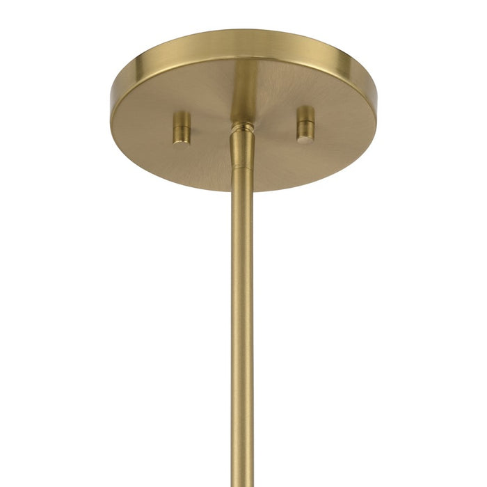 Savoy House Lehigh 1 Lt Pendant, White Opal, Warm Brass