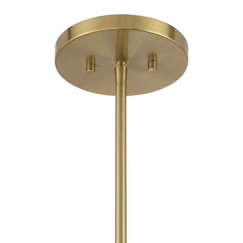 Savoy House Lehigh 1 Lt Pendant, White Opal, Warm Brass