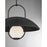 Savoy House Lehigh 1 Lt Pendant, White Opal, Matte Black