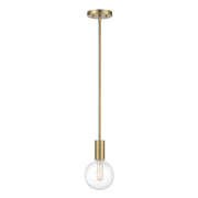 Savoy House Wright 1-Light Mini-Pendant, Warm Brass - 7-3075-1-322