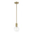 Savoy House Wright 1-Light Mini-Pendant, Warm Brass