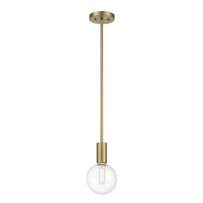 Savoy House Wright 1-Light Mini-Pendant, Warm Brass