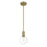 Savoy House Wright 1-Light Mini-Pendant, Warm Brass