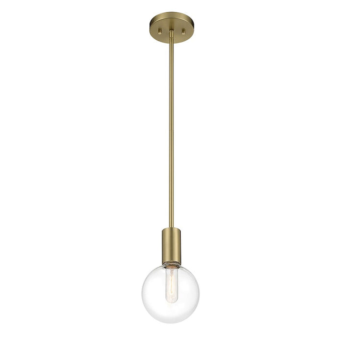 Savoy House Wright 1-Light Mini-Pendant, Warm Brass