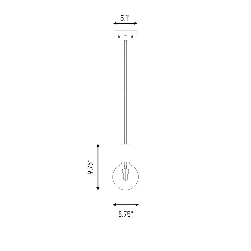 Essentials Wright 1 Light Mini Pendant