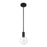 Savoy House Wright 1-Light Mini-Pendant, Matte Black