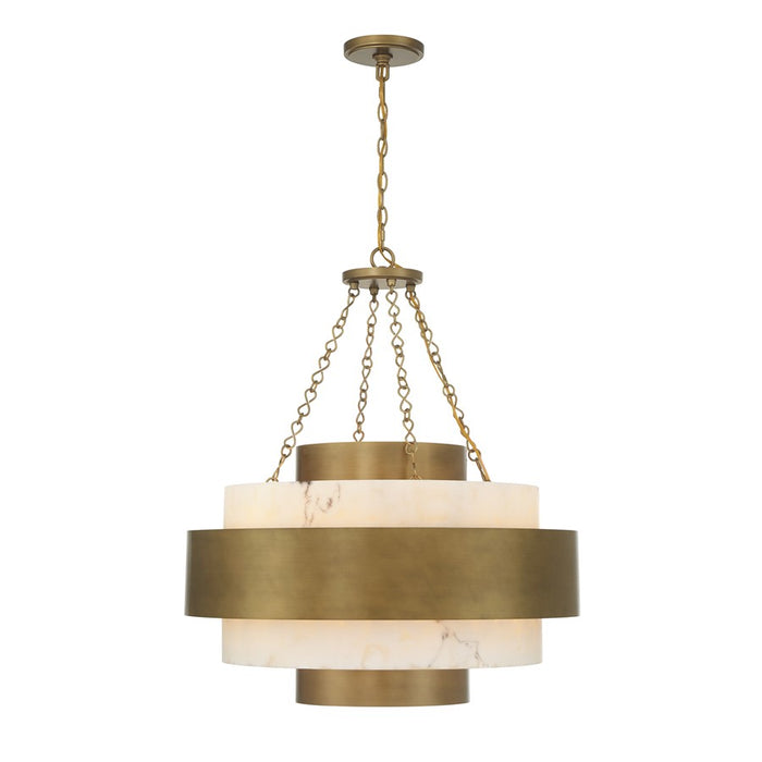 Savoy House Davenport 6 Lt Pendant, Antique Patina - 7-3091-6-339