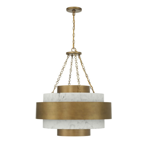 Savoy House Davenport 6 Lt Pendant, Antique Patina